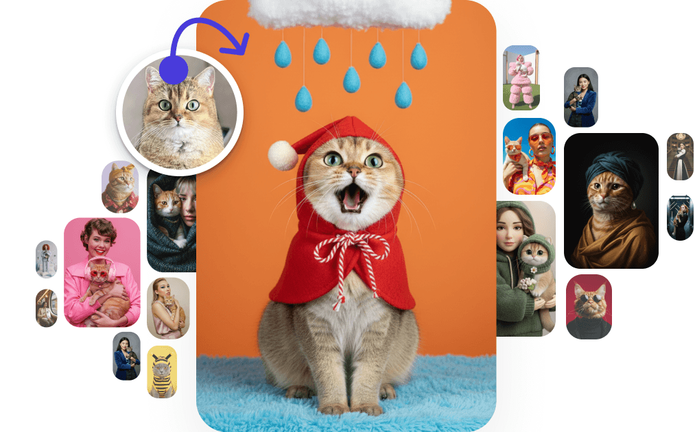 AI pet portrait generated in the app